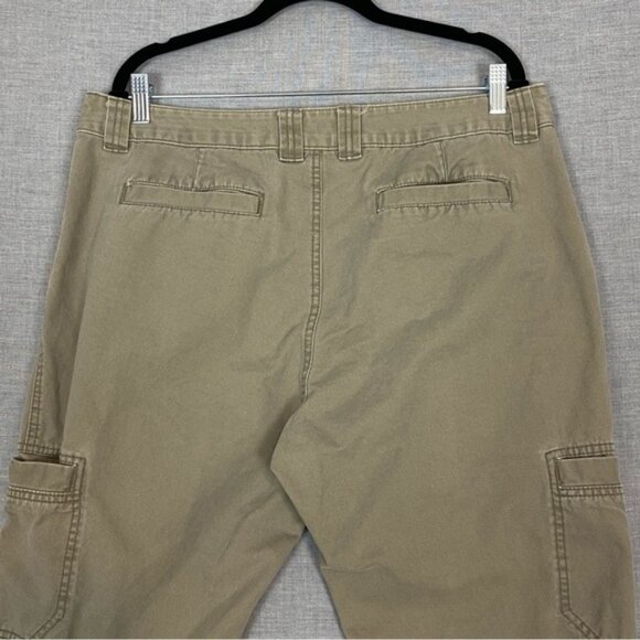 Denver Hayes Cargo Pants 100% Cotton 38X30 Beige - Picture 4 of 12